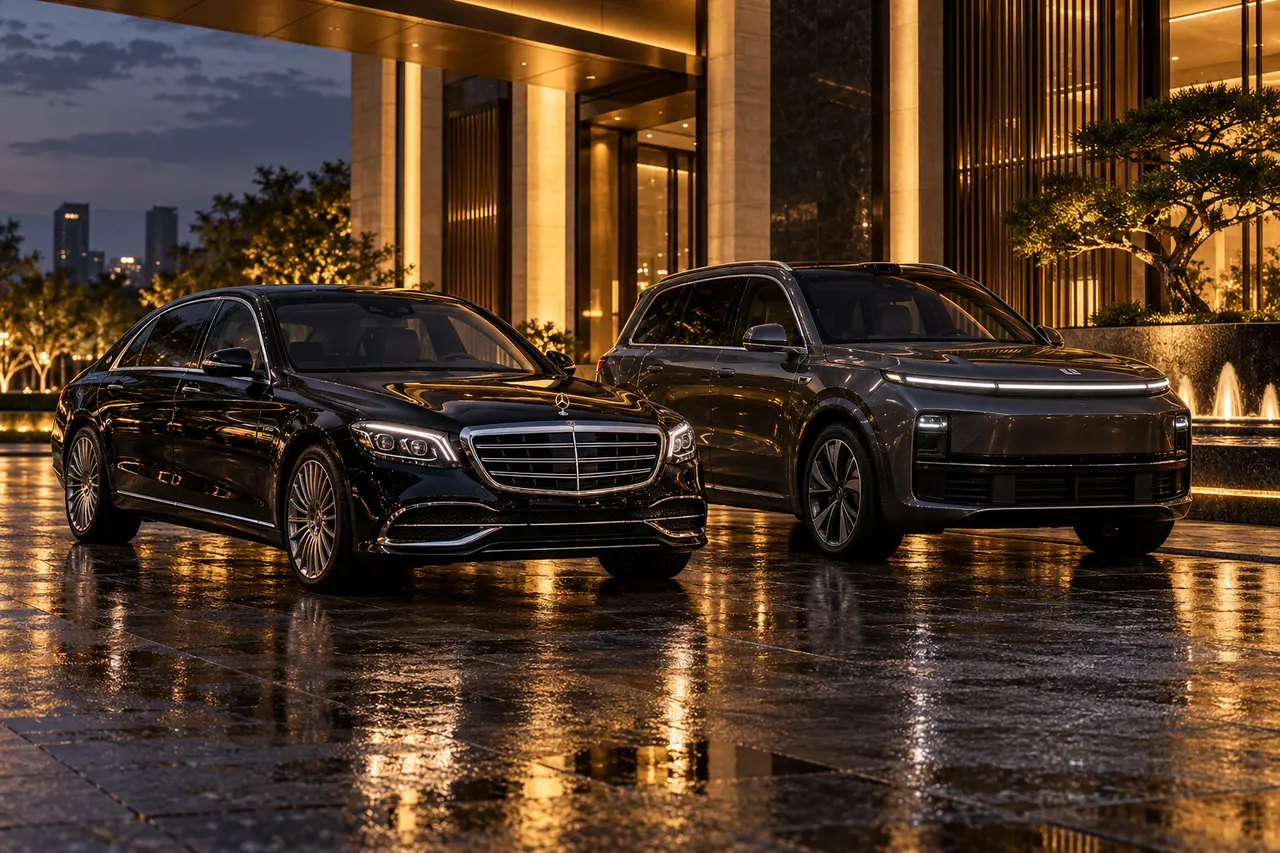 Премьер-класс: Mercedes-Benz S-Class и Li L7